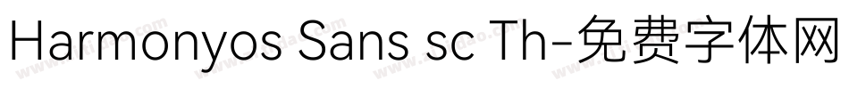 Harmonyos Sans sc Th字体转换